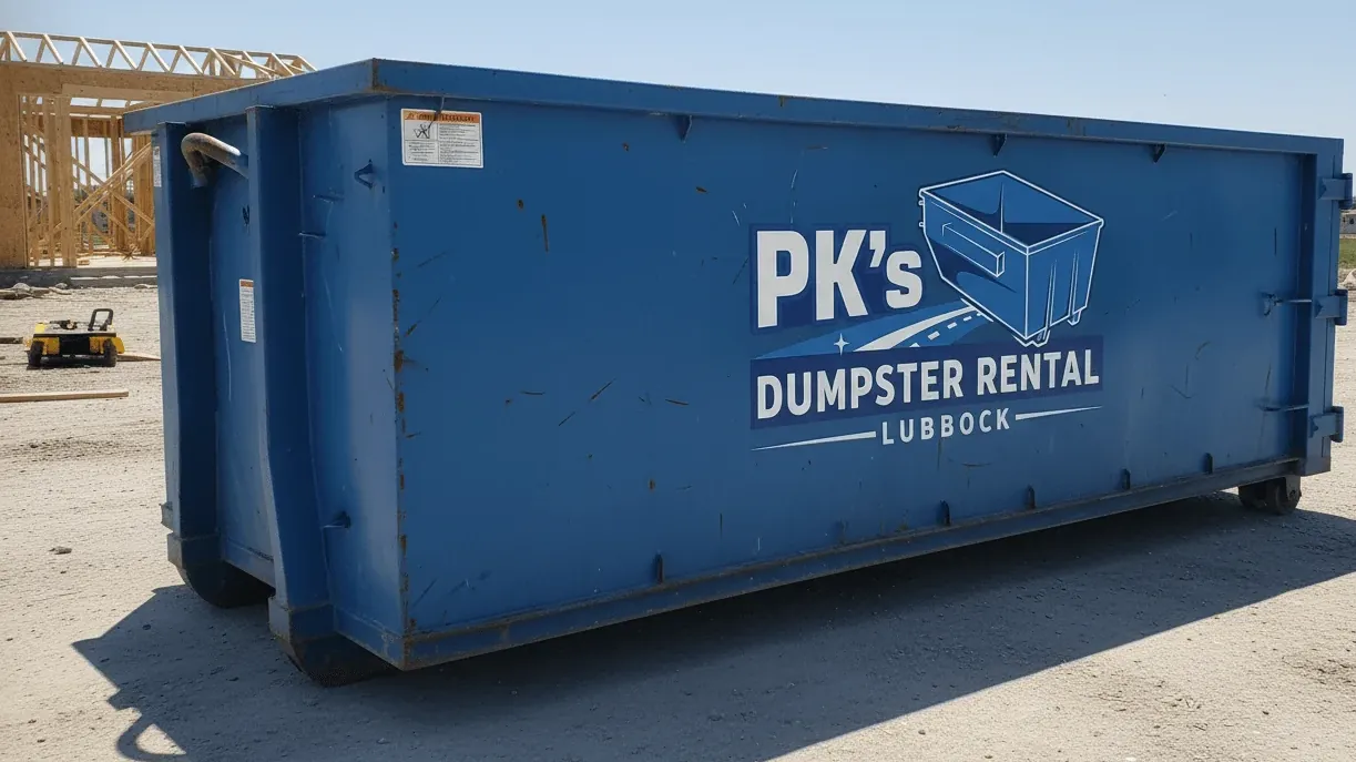 10 Yard Dumpster roll-off container in Lubbock, TX 10 Yard Dumpster roll-off container in Lubbock, TX