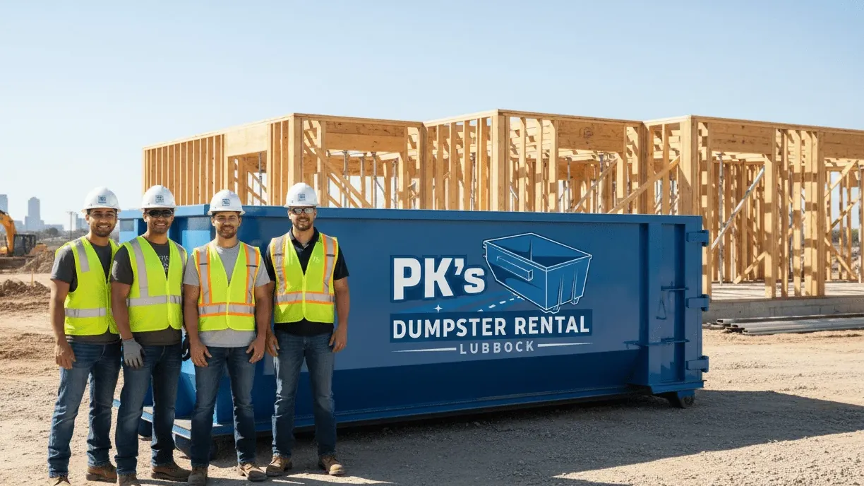 Roll-off dumpster delivery serving Brownfield, Texas from Lubbock Roll-off dumpster delivery serving Brownfield, Texas from Lubbock