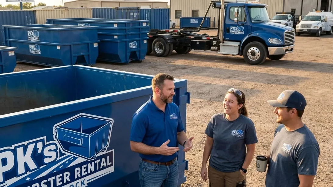 Recycling and disposal in Lubbock County, Texas — separated clean load headed for recovery