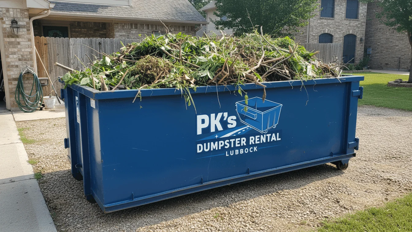 Yard Waste Dumpster Rental Lubbock TX-img